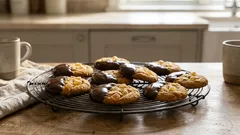 Zázvorové sušenky jako americké cookies: dvojitý zázvor a hořká čokoláda